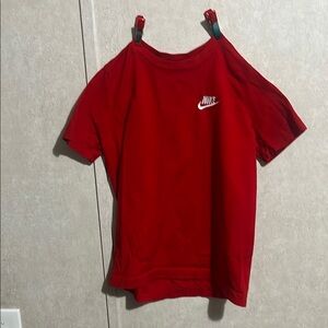 Nike Red Short Sleeve Tee Casual Athletic Top